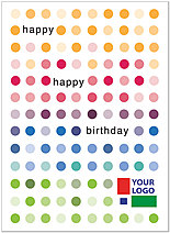 Colorful Dots Logo Card D4115U-V